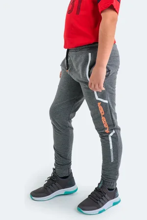 Slazenger Detlev dětské unisex tepláky tmavě šedé