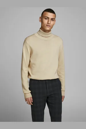 JACK & JONES Béžový pánský rolák Emil - Pánské