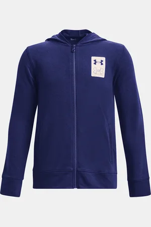 Under Armour Mikina UA Rival Terry FZ Hoodie-BLU - Kluci