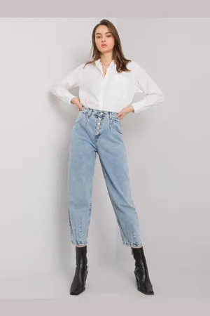 Factory Price Modré dámské mom jeans od Varenny