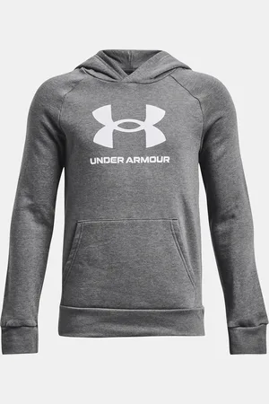 Under Armour Mikina UA Rival Fleece BL Hoodie-GRY - Kluci
