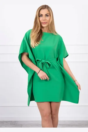 Kesi Šaty batwings Oversize světle zelené