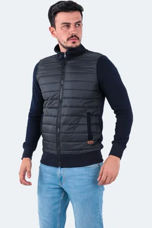 Slazenger Pánská mikina Basil, námořnická modrá