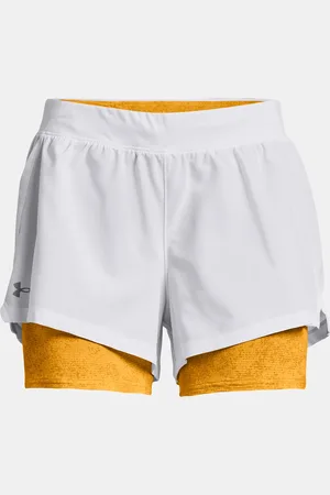 Under Armour Kraťasy UA Iso-Chill Run 2N1 Short-WHT - Dámské