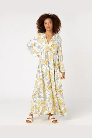 Rip Curl šaty ALWAYS SUMMER KAFTAN White