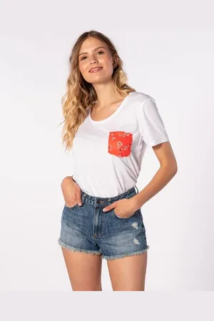 Rip Curl Tričko ISLAND POCKET TEE White