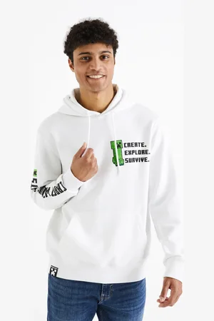 Celio Mikina Minecraft s kapucí - Pánské