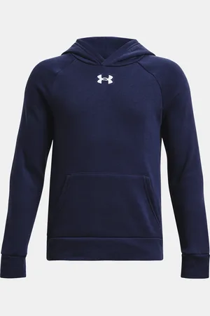 Under Armour Mikina UA Rival Fleece Hoodie-BLU - Kluci