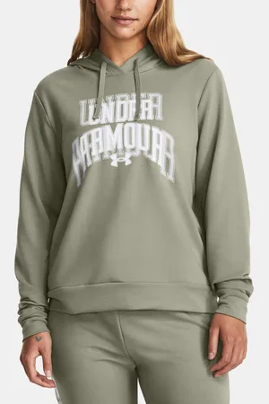 Under Armour Mikina UA Rival Terry Graphic Hdy-GRN - Dámské