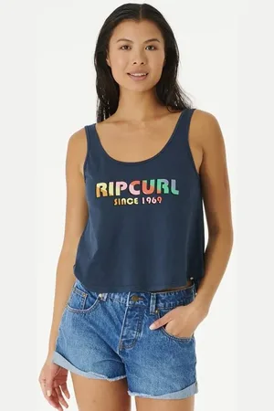 Rip Curl Tílko ICONS OF SURF PUMP FONT TANK Navy