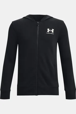 Under Armour Mikina UA Rival Terry FZ Hoodie-BLK - Kluci