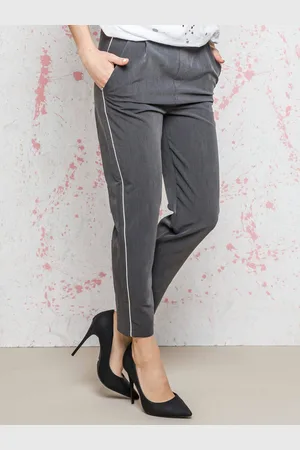 Euphory Euphora carrot pants with anthracite stripes