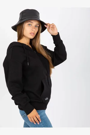 Sublevel Černá mikina s kapsami na zip