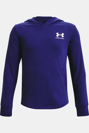 Under Armour Mikina UA Rival Terry Hoodie-BLU - Kluci