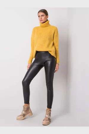 RUE PARIS Dámské legíny Fashionhunters Leather