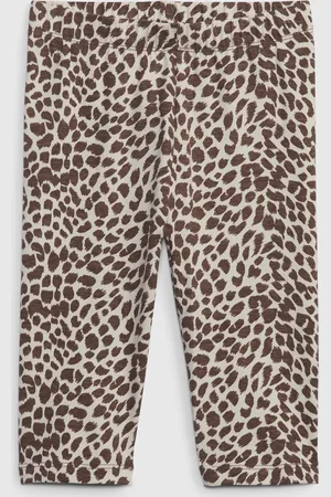 GAP Dětské organic capri legíny leopard - Holky