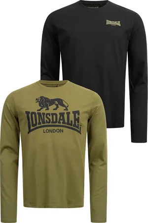 Lonsdale London Pánské tričko 115087-Black/Olive
