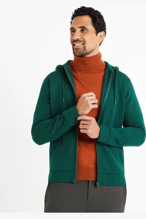Celio Mikina na zip Vethree - Pánské