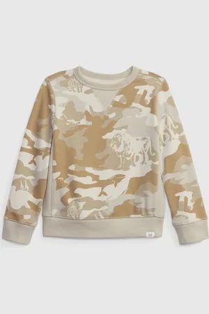 GAP Dětská mikina camo french terry - Kluci