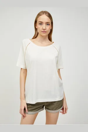 Ragwear Krémové dámské tričko Rawel - Dámské