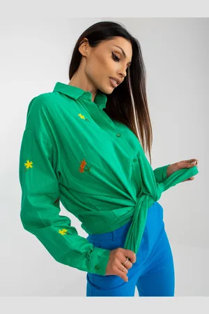 Factory Price Oversized košile na knoflíky s výšivkou