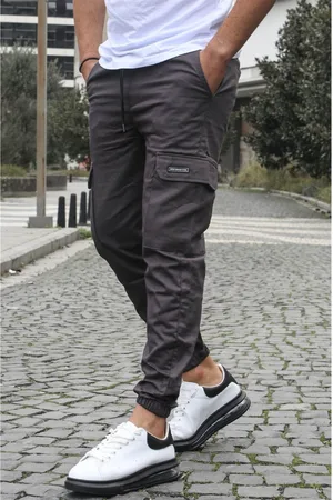 MADMEXT Smoked Cargo Pocket Jogger Pants 5437