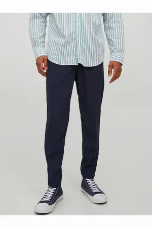 JACK & JONES Tmavě modré tepláky Stace - Pánské