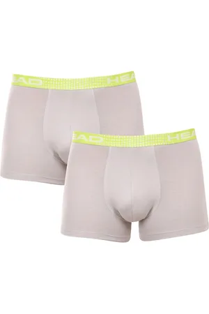 Head 2PACK pánské boxerky šedé