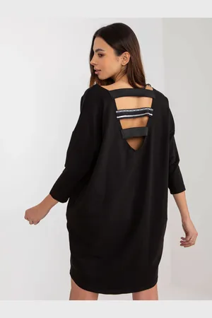 Lily&rose Černé oversize teplákové šaty