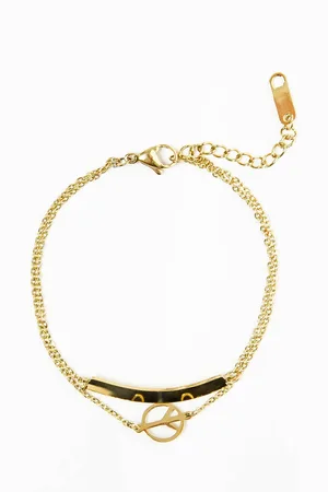 Yups Gold plated bracelet dbi0471. R06