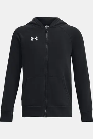 Under Armour Mikina UA Rival Fleece FZ Hoodie-BLK - Kluci