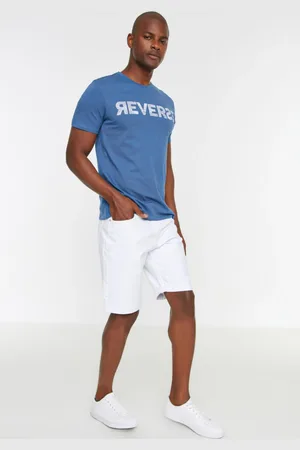 Trendyol White Men Regular Fit Shorts & Bermuda