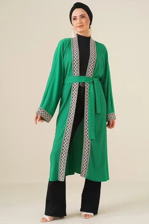 Bigdart 5865 Vyšívané Pletené Dlouhé Kimono