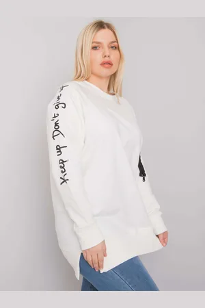 RELEVANCE Dámská tunika Ecru plus size