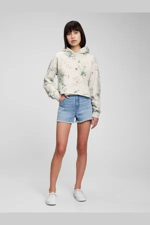 GAP Dětská teen mikina cropped - Holky
