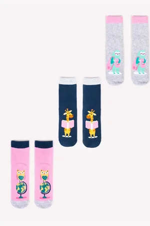 Yoclub Dětské ponožky _3Pack_Socks_SKA-0038G-AA00_Multicolour