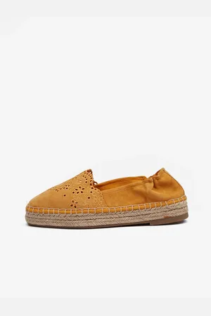 Tamaris Hořčicové semišové espadrilky - Dámské