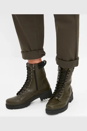 Trendyol Khaki Dámské Boty a Kotníkové Boty