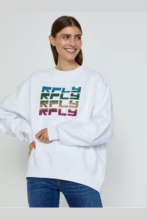 Replay Dámská oversize mikina s nápisem - Dámské
