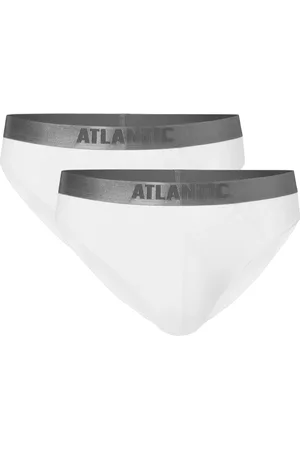 ATLANTIC Pánské slipy Mini 2Pack - bílé