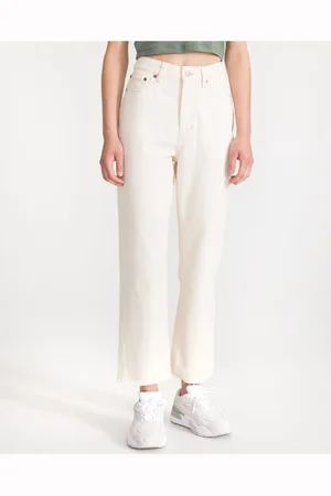 TOM TAILOR Bílé dámské straight fit džíny - Dámské