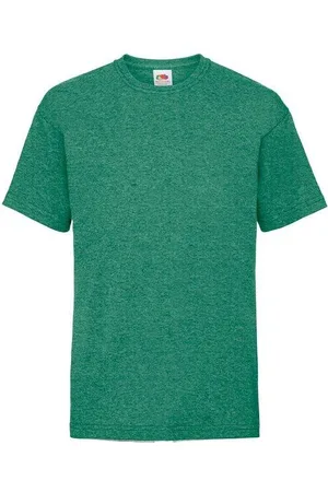 Fruit Of The Loom Green Kids Cotton T-shirt