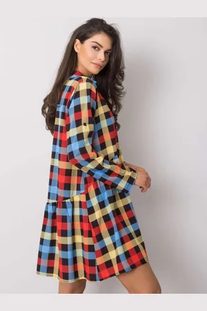 Italy Moda Žluté a zelené oversize šaty od Constanzy