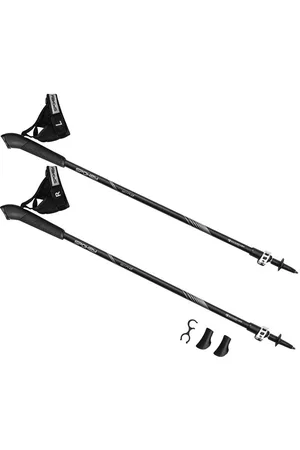 Spokey WIND Palice Nordic Walking 2-dielne, Easy click glove systém, čierny mat