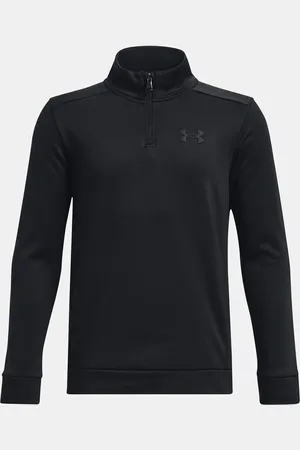 Under Armour Mikina UA Armour Fleece 1/4 Zip-BLK - Kluci