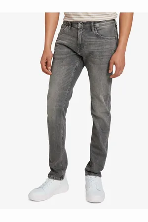 TOM TAILOR Šedé pánské slim fit džíny Denim - Pánské