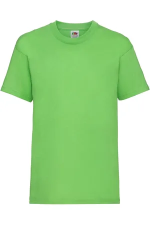 Fruit Of The Loom Green Kids Cotton T-shirt