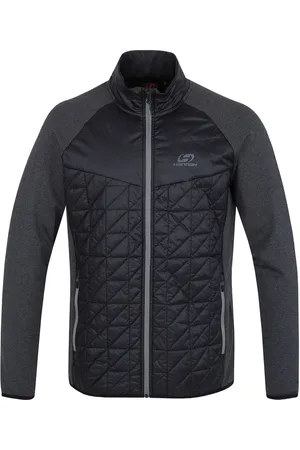 Cubus Pánská hybridní mikina ENRYX anthracite/dark gray melange