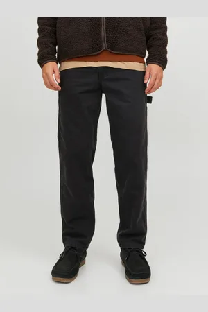 JACK & JONES Černé pánské kalhoty Kane - Pánské