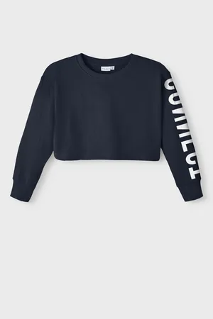 NAME IT Tmavě modrá holčičí mikina Vanita - Holky